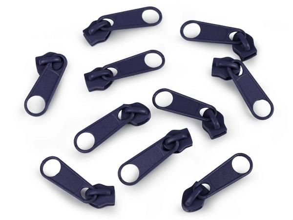 Schieber Zipper zu Spirale Reißverschlüssen 3 mm Dunkelblau